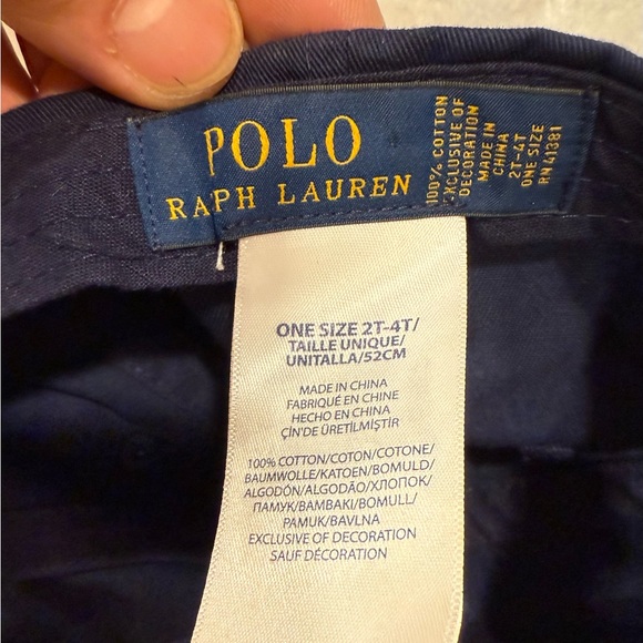 KIDS POLO RALPH LAUREN BASEBALL HAT CAP SZ ONE SIZE 2T-4T | EXCELLENT - Picture 6 of 6